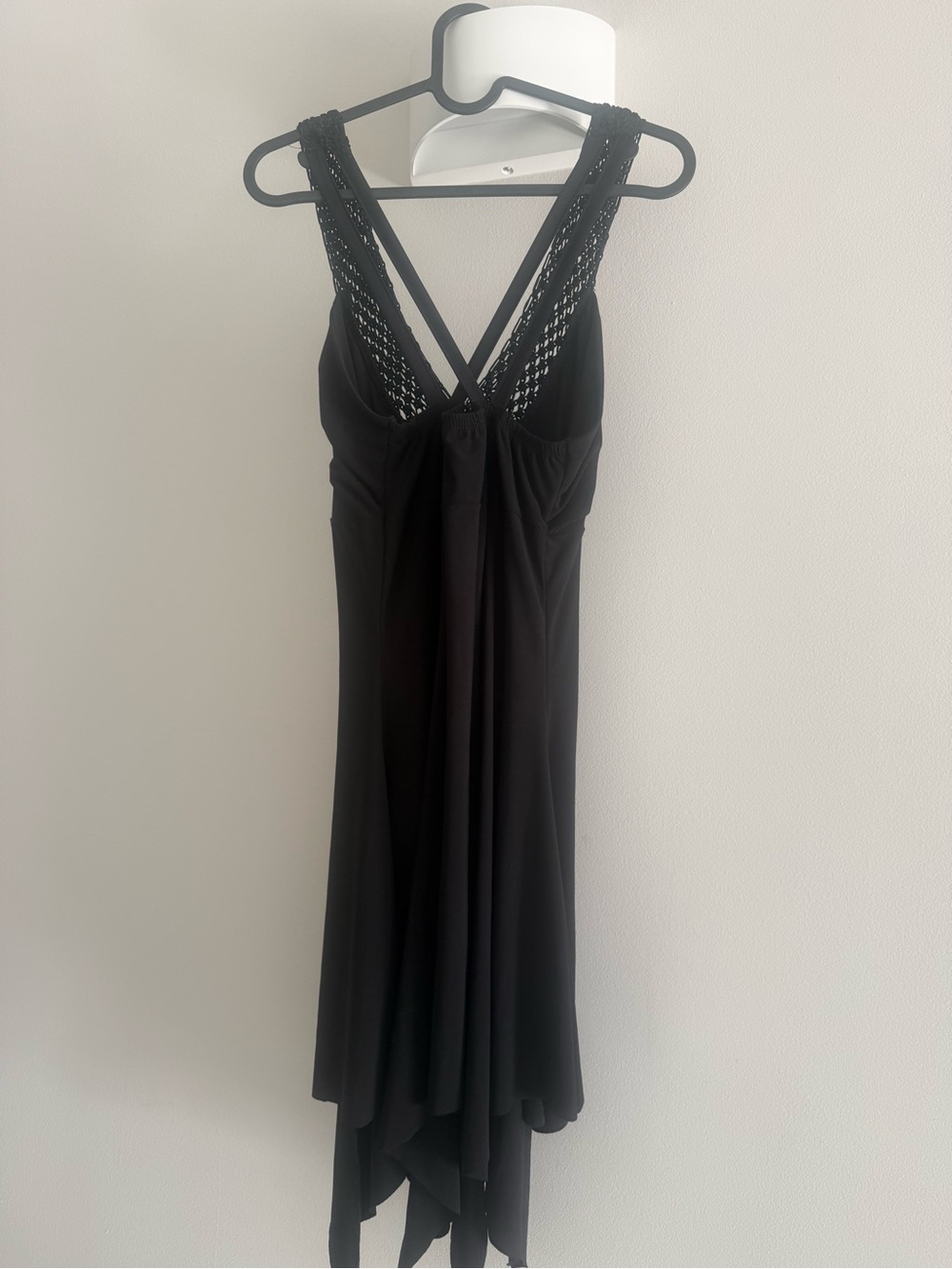 Sleek black cocktail dress